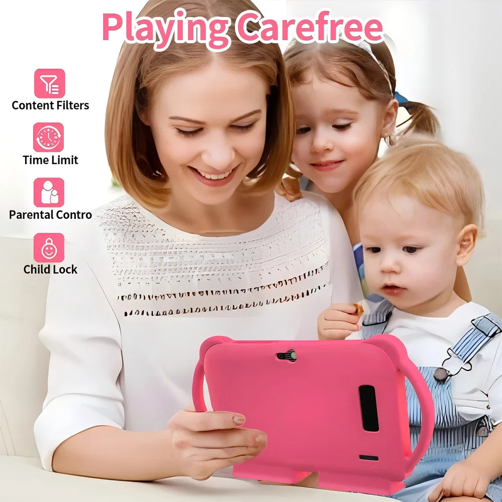 2026 New 5G WIFI 7-inch Children's Tablet 4GB+64GB ROM Drawing and Learning Portable Mini Tablet Quad Core Dual Cameras 4000mAh