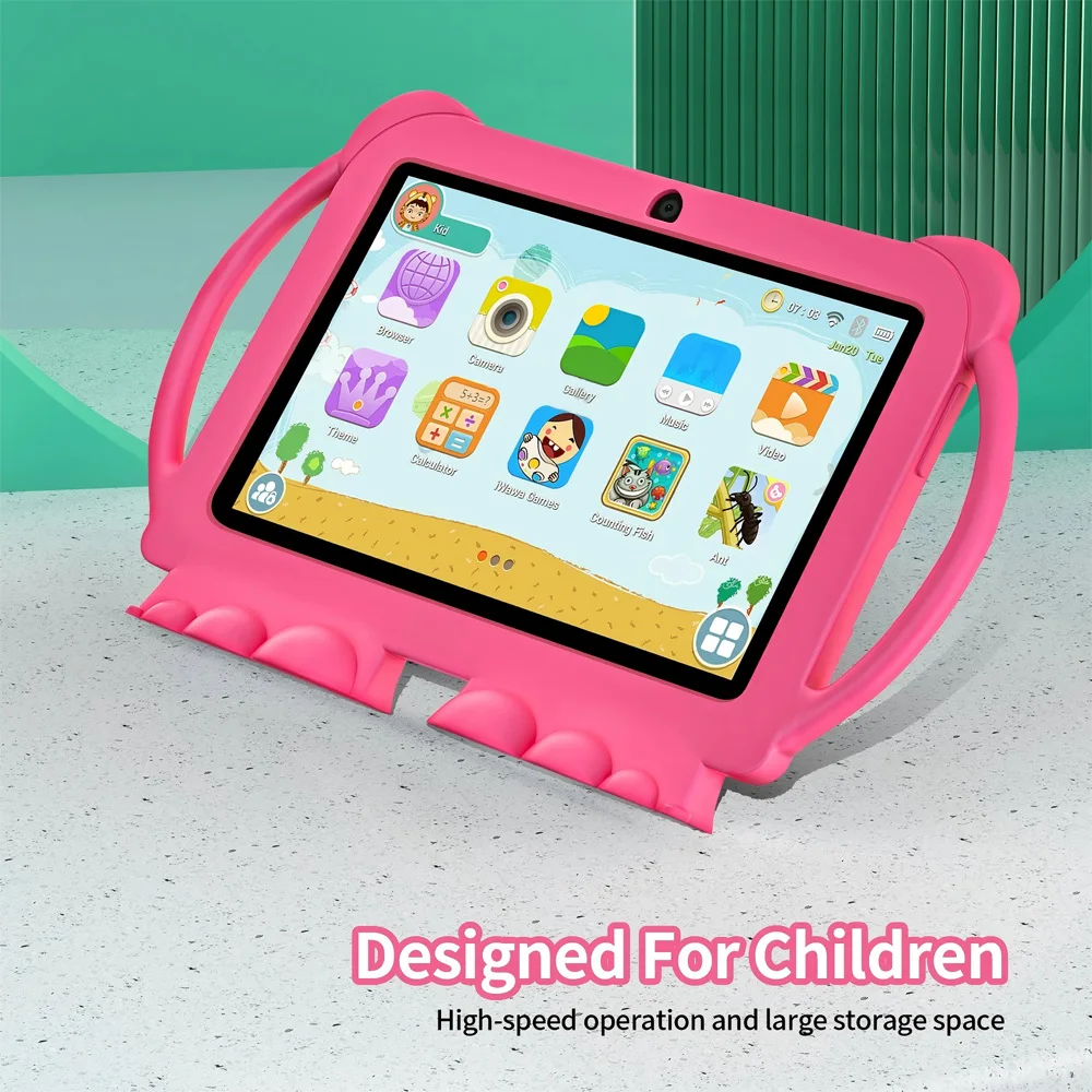 2026 New 5G WIFI 7-inch Children's Tablet 4GB+64GB ROM Drawing and Learning Portable Mini Tablet Quad Core Dual Cameras 4000mAh