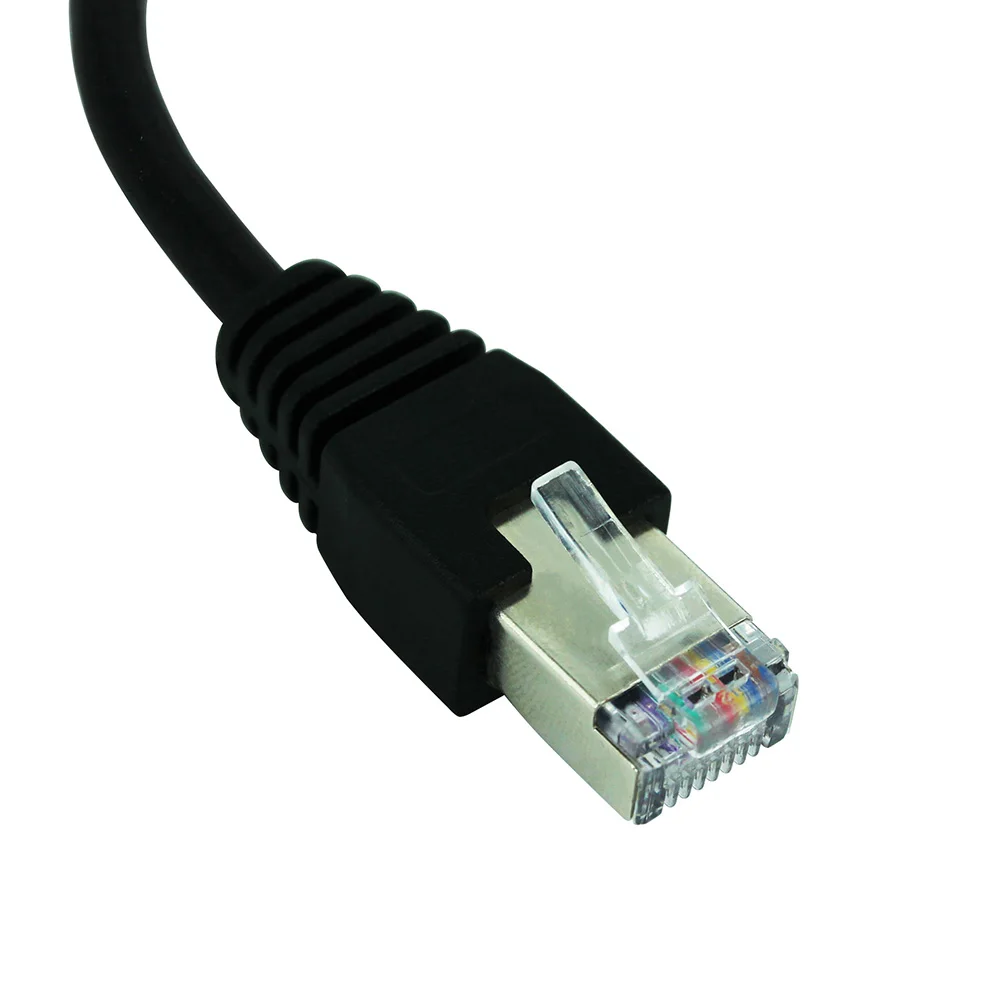 1 to 2 RJ45 LAN Splitter Cable Male to Female Socket Port Ethernet Network Transmission Cat5e Cat5 Cat6 Easy Adapter Y Wire