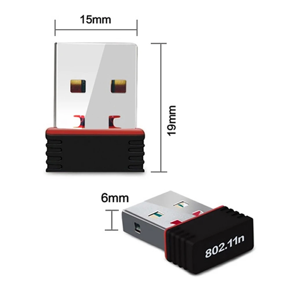 RTL8188 150Mbps USB WiFi Adapter for Raspberry Pi,Wireless Network Card Adapter WiFi Dongle for Desktop Laptop PC Windows