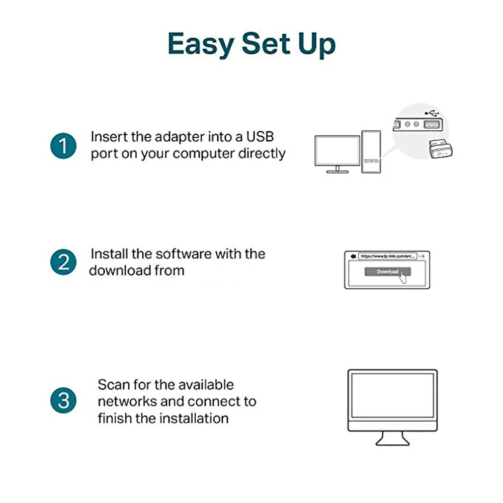 RTL8188 150Mbps USB WiFi Adapter for Raspberry Pi,Wireless Network Card Adapter WiFi Dongle for Desktop Laptop PC Windows