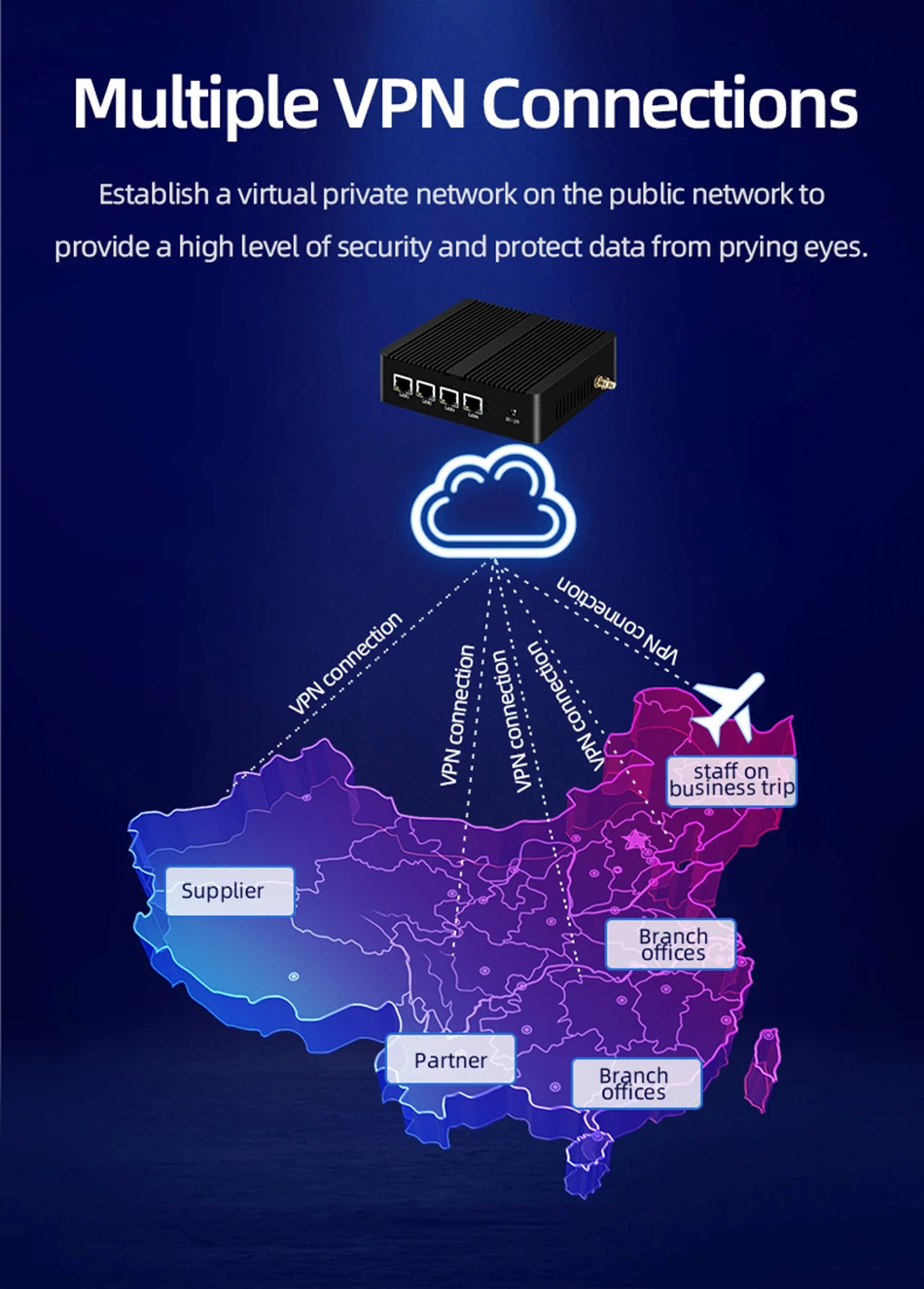 XCY Firewall Appliance Mini PC Intel Celeron J1900 Quad-Cores 4x LAN 2.5G I225V I226V Network Card Soft Router Pfsense OPNsense