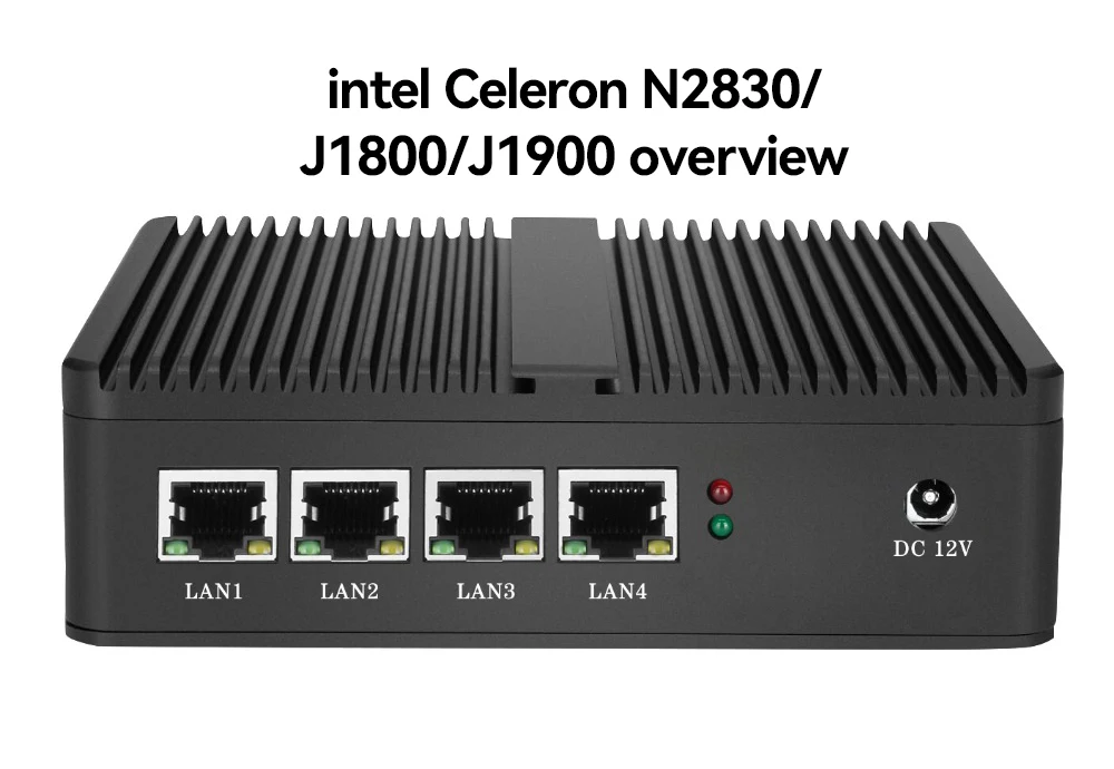 XCY Firewall Appliance Mini PC Intel Celeron J1900 Quad-Cores 4x LAN 2.5G I225V I226V Network Card Soft Router Pfsense OPNsense