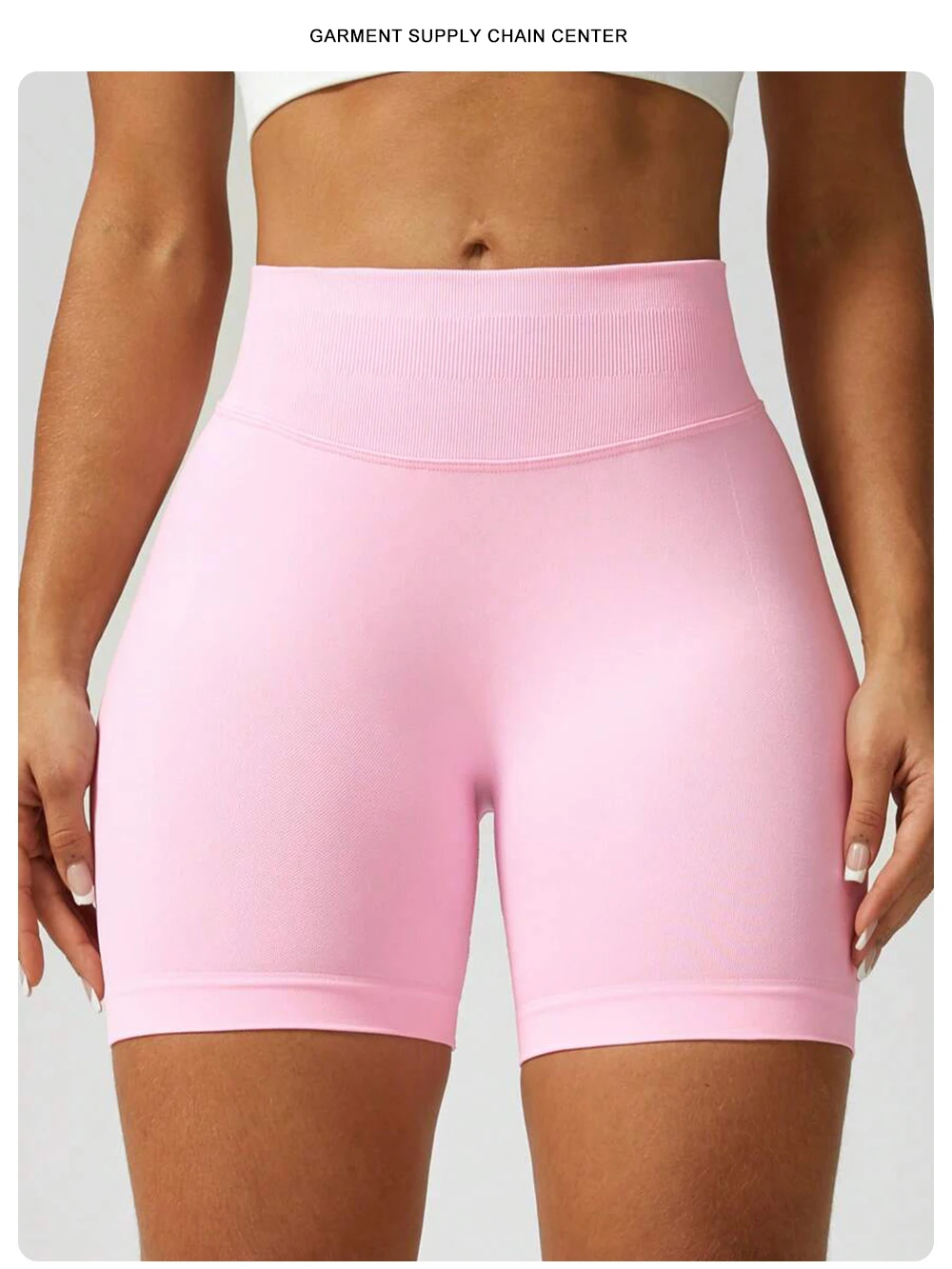 ZHEJIN Seamless Women Yoga Shorts High Waist Workout Gym Shorts Scrunch Butt Lift Biker Shorts Tummy Control Push Up Fitness