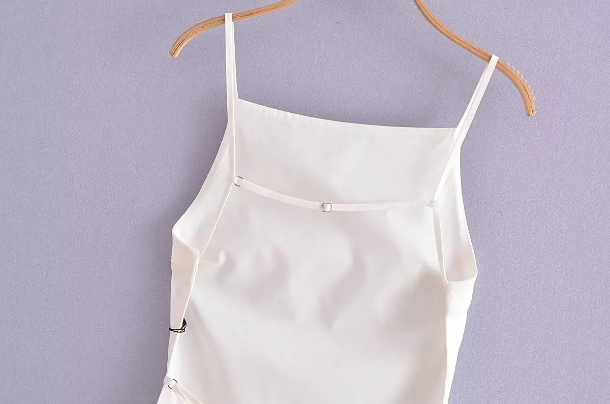 HXAO Women Top 2024 Lace Up Backless Camisole Top Women Cheap clothes Sexy Fashion Tanks & Camis Crop top Women White Black top