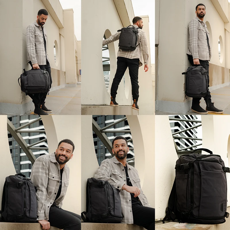 BAGSMART Men's Urban Backpack Travel Backpack MultiFunction Luggage Lightweight Waterproof Backpack Cabin Backpack
