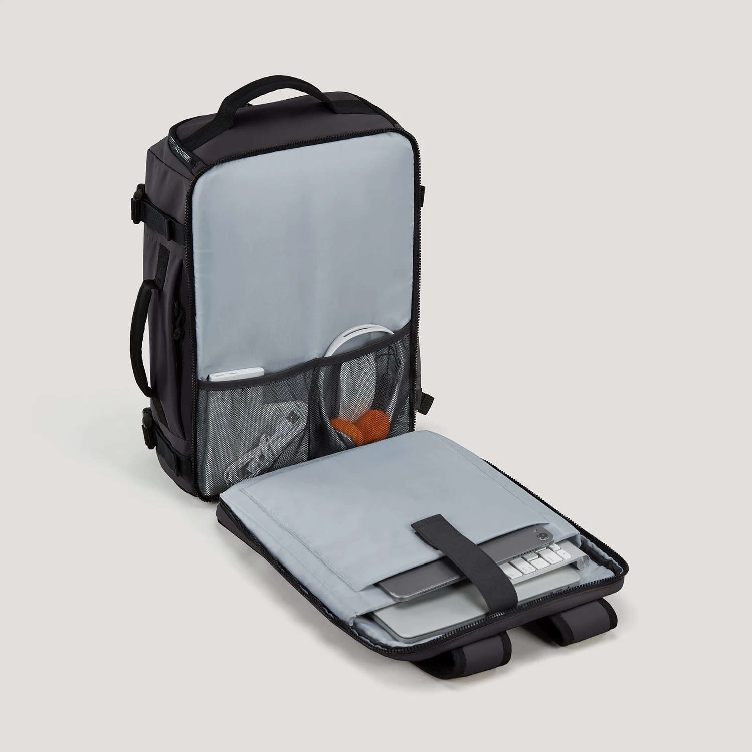 BAGSMART Men's Urban Backpack Travel Backpack MultiFunction Luggage Lightweight Waterproof Backpack Cabin Backpack