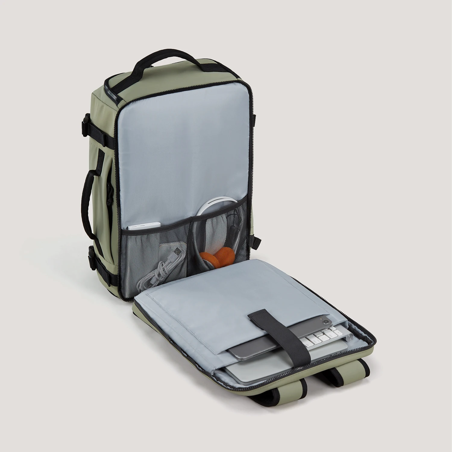 BAGSMART Men's Urban Backpack Travel Backpack MultiFunction Luggage Lightweight Waterproof Backpack Cabin Backpack