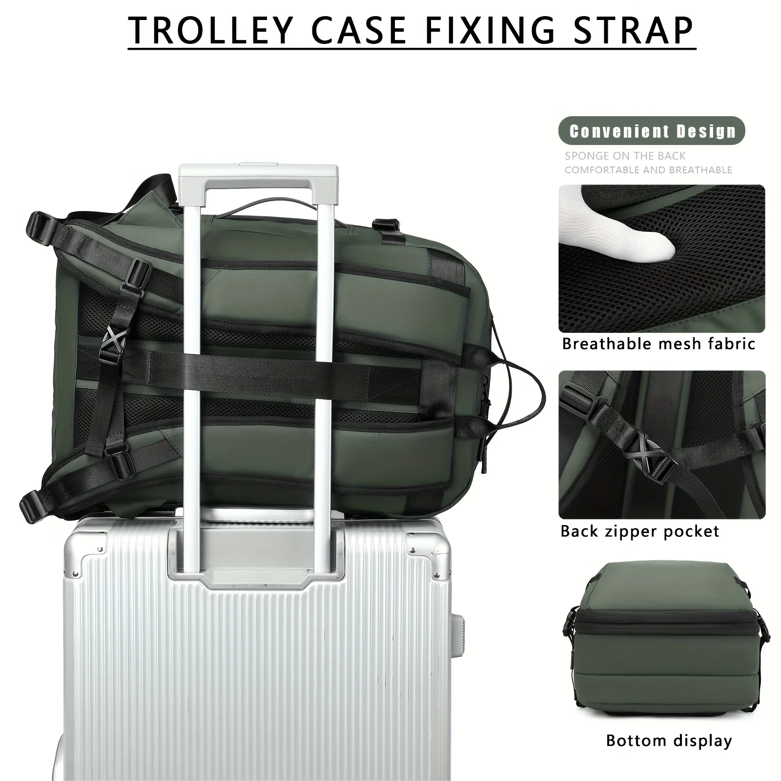 Large Capacity Fashionable Vacuum Compression Backpack, Computer Backpack, Leisure Hiking Backpack