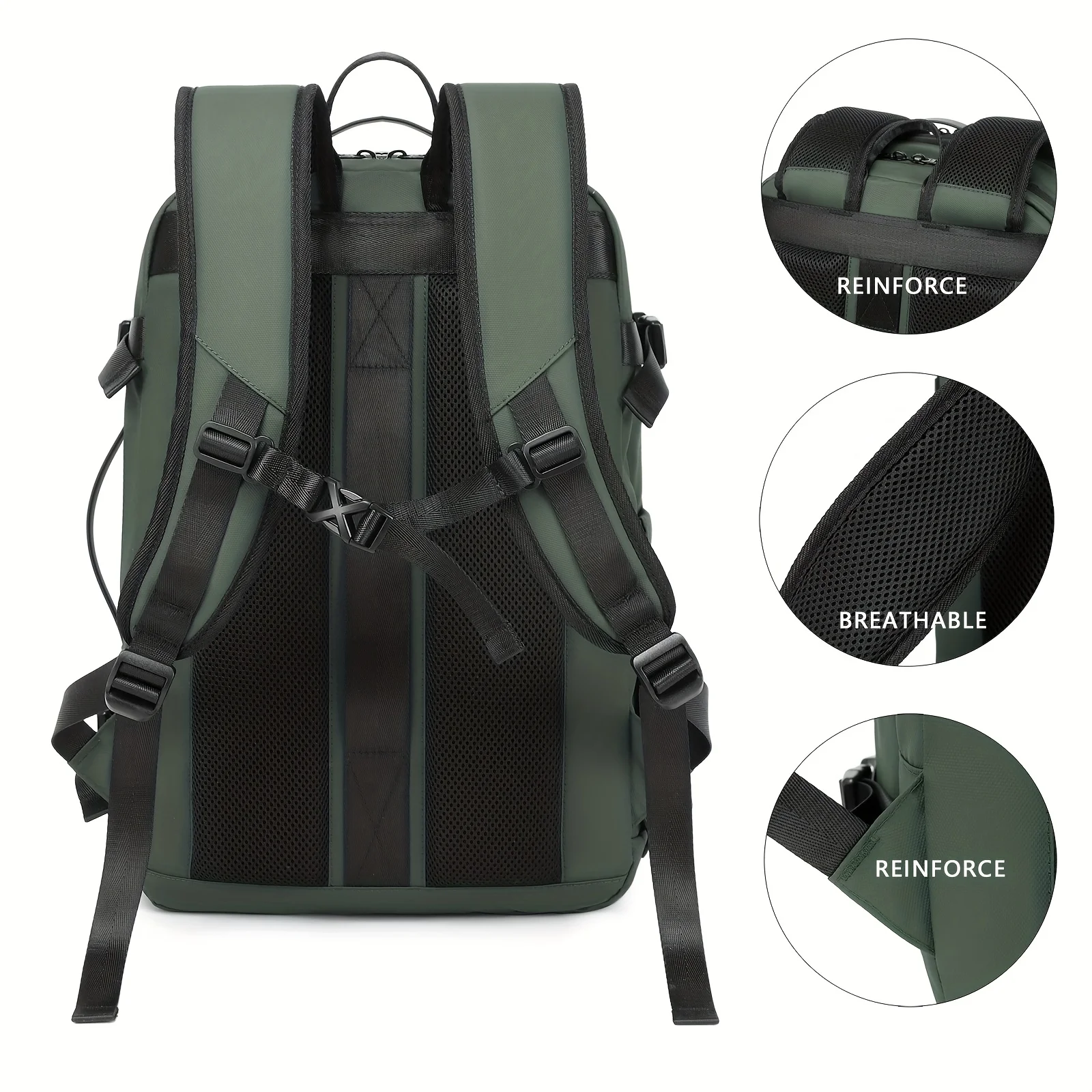 Large Capacity Fashionable Vacuum Compression Backpack, Computer Backpack, Leisure Hiking Backpack