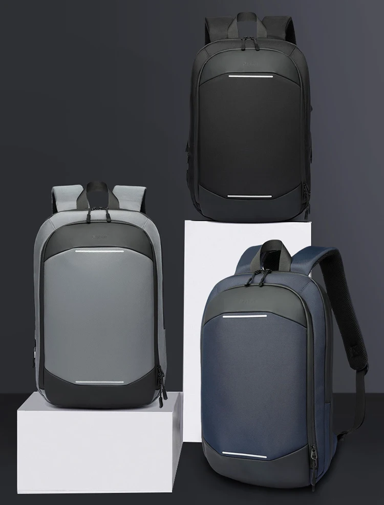 Laptop Backpack Laptop Thin Laptop Bag Unisex 14-Inch Simple Business Backpack Lightweight Casual Expandable School Students Bag