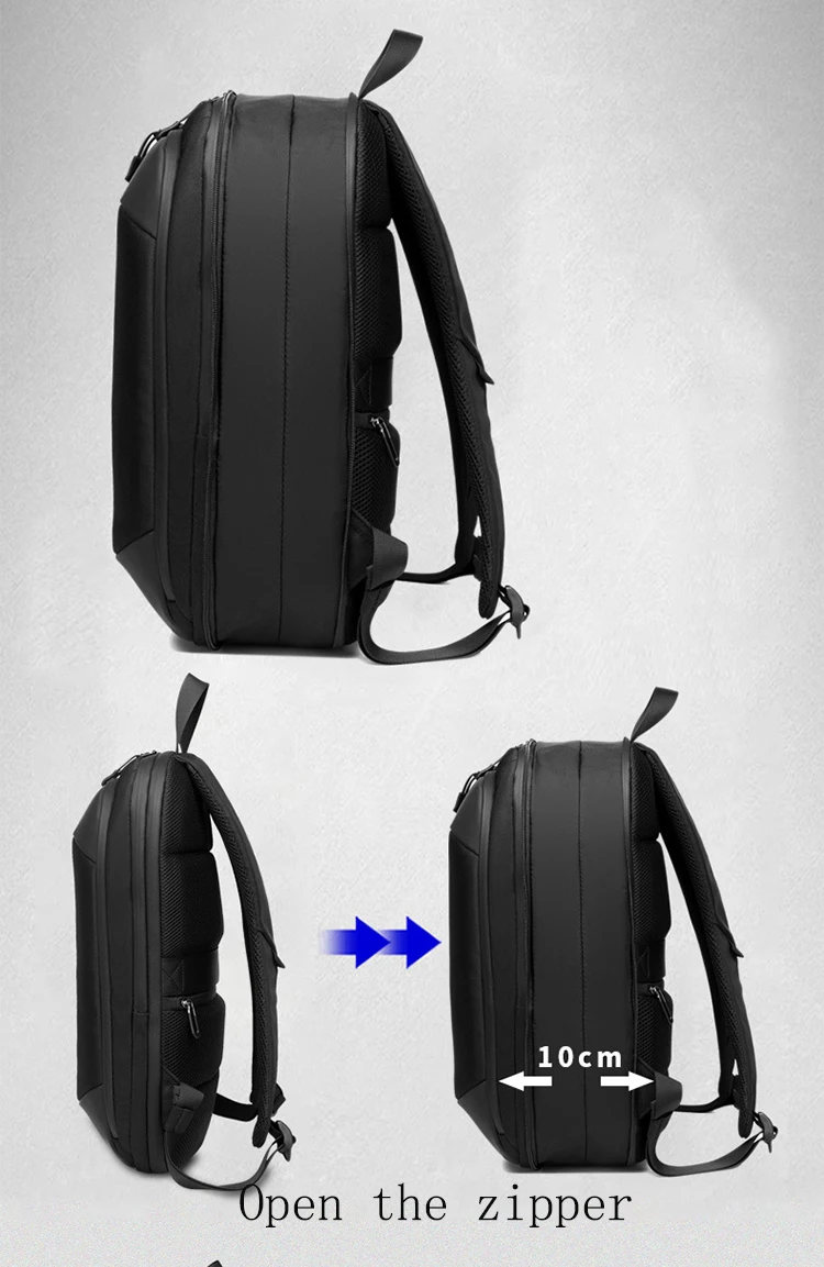 Laptop Backpack Laptop Thin Laptop Bag Unisex 14-Inch Simple Business Backpack Lightweight Casual Expandable School Students Bag