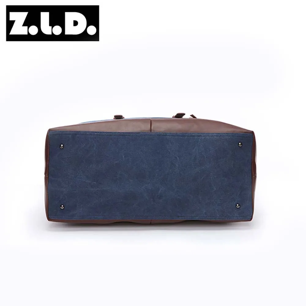 Original Canvas Leather Men Travel Bags Carry on Luggage Bags Men Duffel Bags Travel Tote Large Weekend Bag Overnight