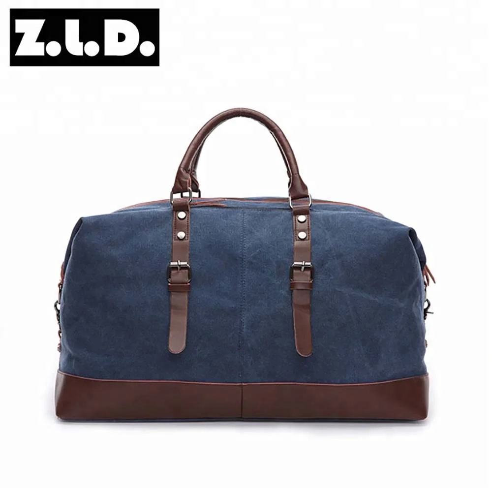 Original Canvas Leather Men Travel Bags Carry on Luggage Bags Men Duffel Bags Travel Tote Large Weekend Bag Overnight