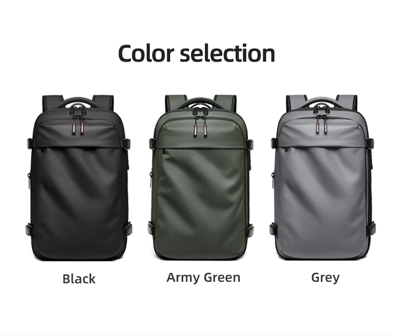 Men Travel Backpack Vacuum Compression Laptop Backpack 17 inch Extended Large Capacity School Backpack Hiking Business Backpack