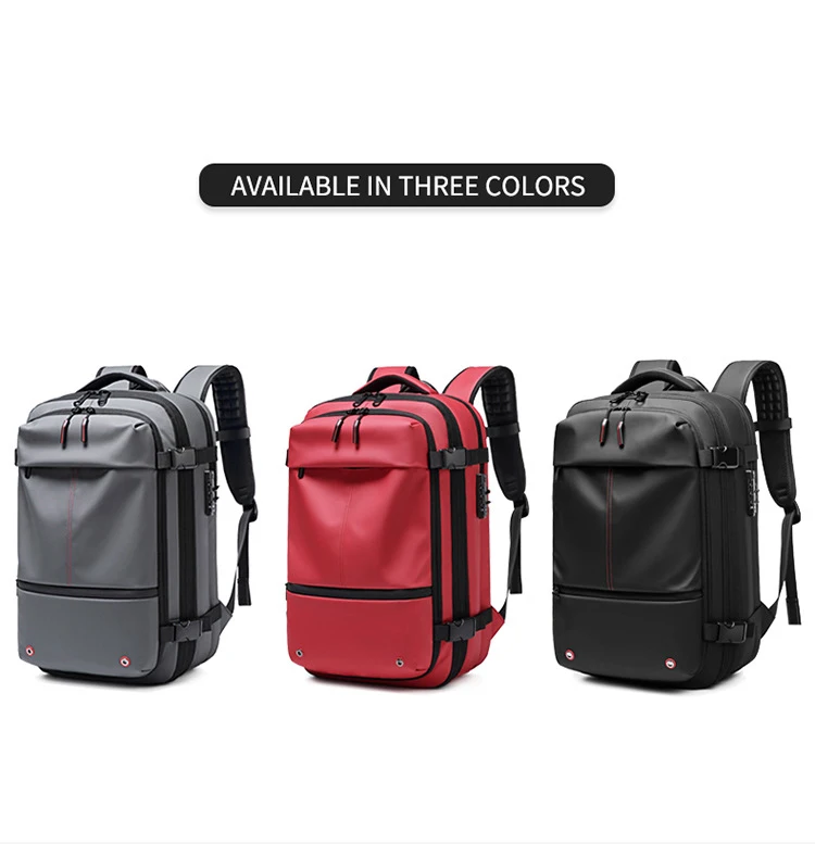 Men Travel Backpack Vacuum Compression Laptop Backpack 17 inch Extended Large Capacity School Backpack Hiking Business Backpack