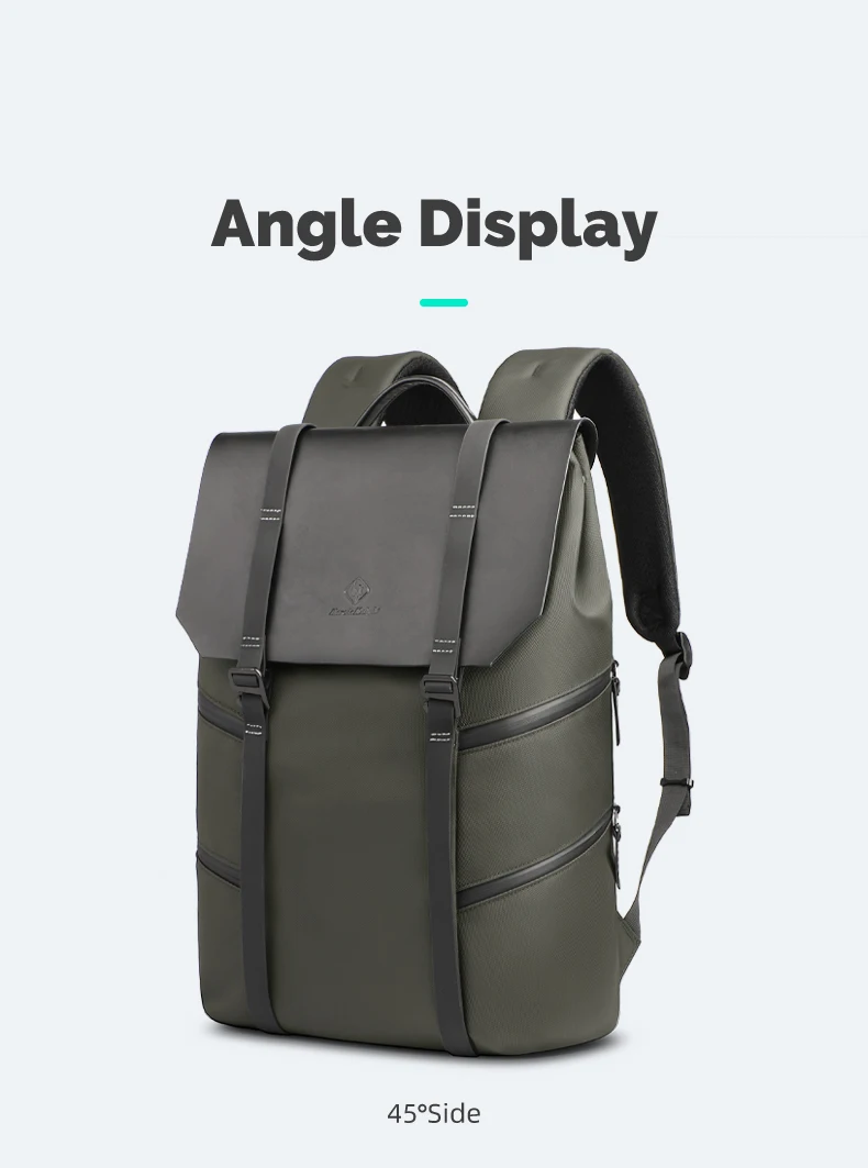 Heroic Knight 15.6" Casual Laptop Backpack Men Waterproof Large Capacity Travel Backpack Fashion Male Business Commuter Bag Pack