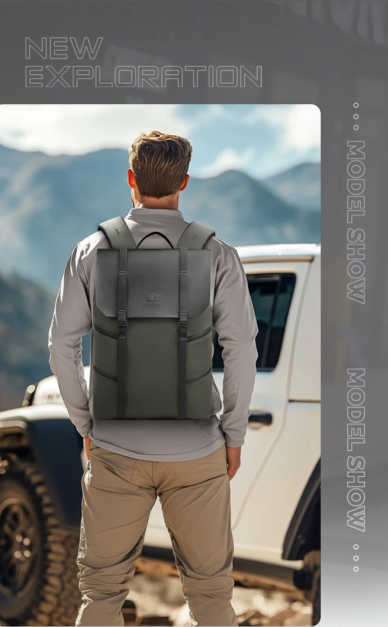 Heroic Knight 15.6" Casual Laptop Backpack Men Waterproof Large Capacity Travel Backpack Fashion Male Business Commuter Bag Pack