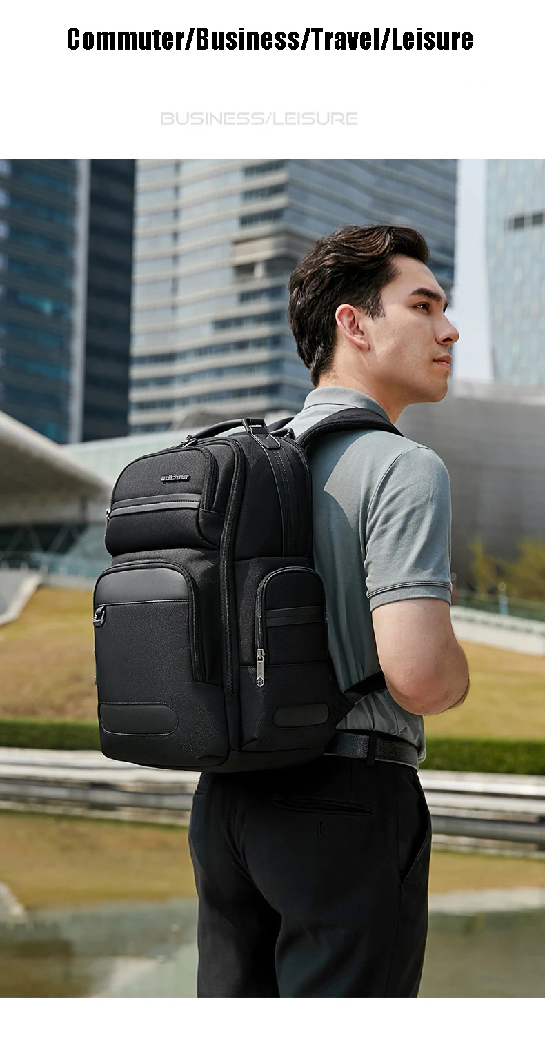 Arctic Hunter High-End Business Men's Backpack Travel Multi-Functional Anti-Splashing Large-Capacity Computer Backpack