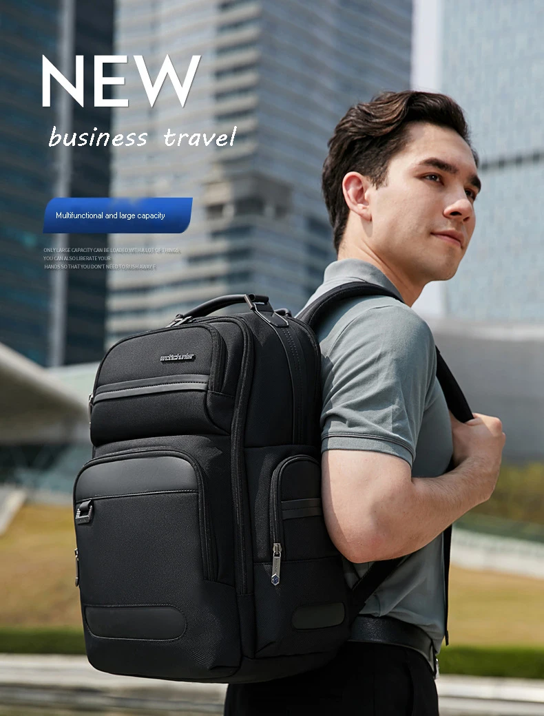 Arctic Hunter High-End Business Men's Backpack Travel Multi-Functional Anti-Splashing Large-Capacity Computer Backpack