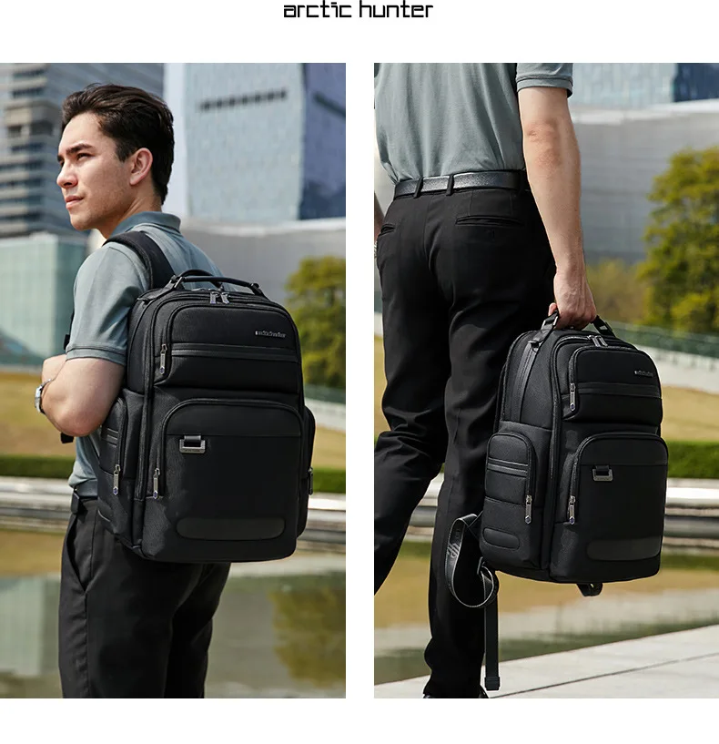Arctic Hunter High-End Business Men's Backpack Travel Multi-Functional Anti-Splashing Large-Capacity Computer Backpack