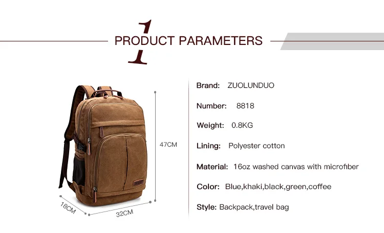 Men Multifunctional Backpack Large Capacity Laptop Backpack Travelling Back Pack for Hiking