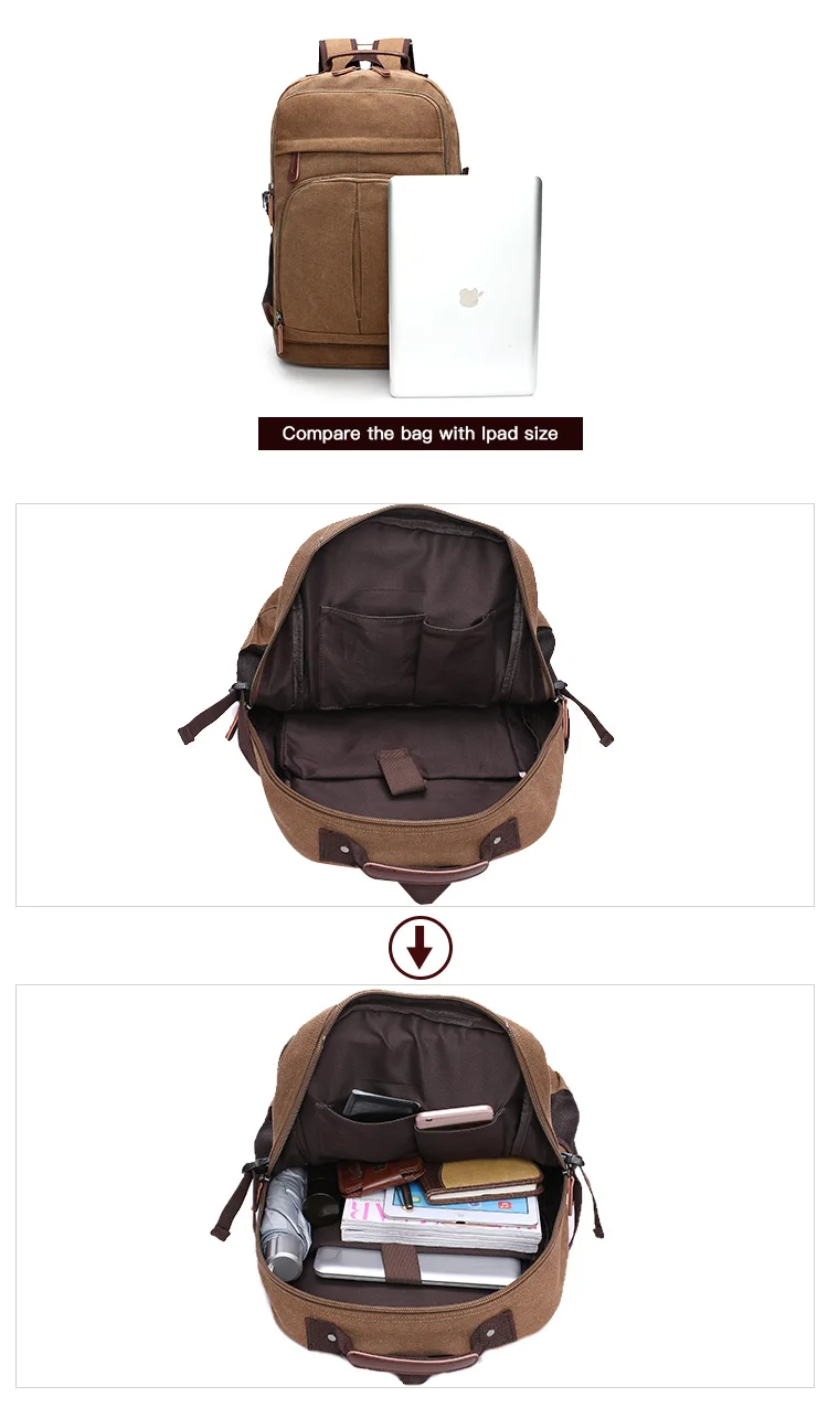 Men Multifunctional Backpack Large Capacity Laptop Backpack Travelling Back Pack for Hiking