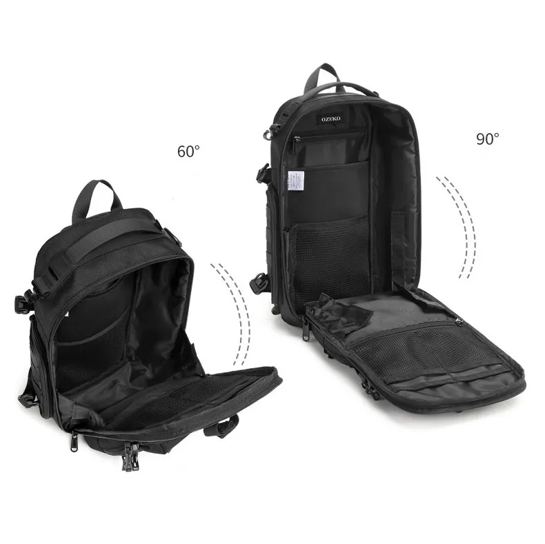 Ozuko Tactical Bag Outdoor Tactical One Shoulder Crossbody Bag High Capacity Waterproof Sports Bag For Man