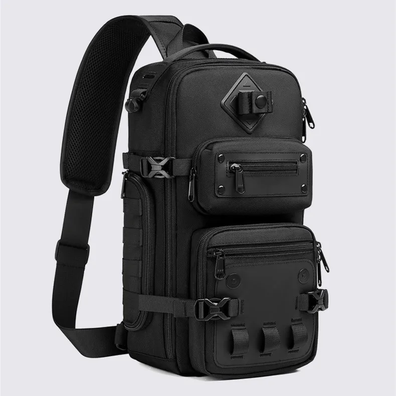 Ozuko Tactical Bag Outdoor Tactical One Shoulder Crossbody Bag High Capacity Waterproof Sports Bag For Man