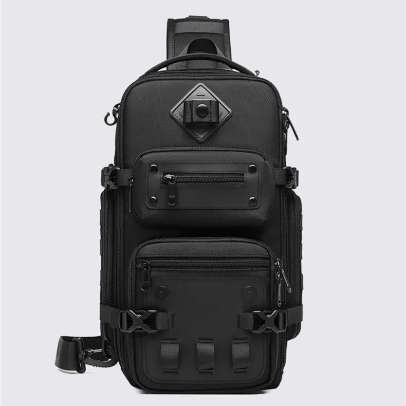 Ozuko Tactical Bag Outdoor Tactical One Shoulder Crossbody Bag High Capacity Waterproof Sports Bag For Man