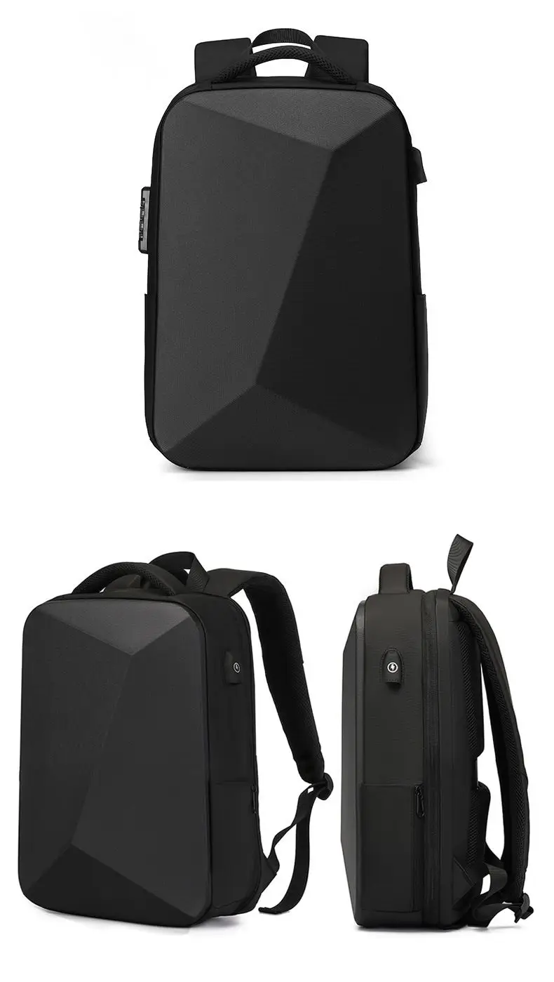ABS EVA Hard Shell Fashion Multifunction Series Backpack Men Anti Theft Waterproof Laptop Backpack Business Travel Backpack Hot