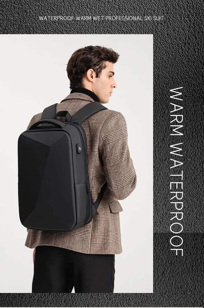 ABS EVA Hard Shell Fashion Multifunction Series Backpack Men Anti Theft Waterproof Laptop Backpack Business Travel Backpack Hot