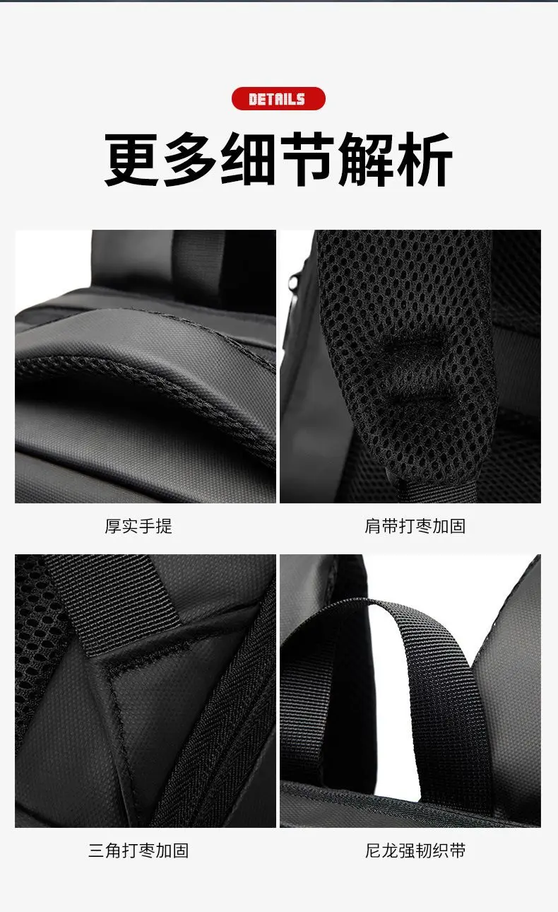 ABS EVA Hard Shell Fashion Multifunction Series Backpack Men Anti Theft Waterproof Laptop Backpack Business Travel Backpack Hot