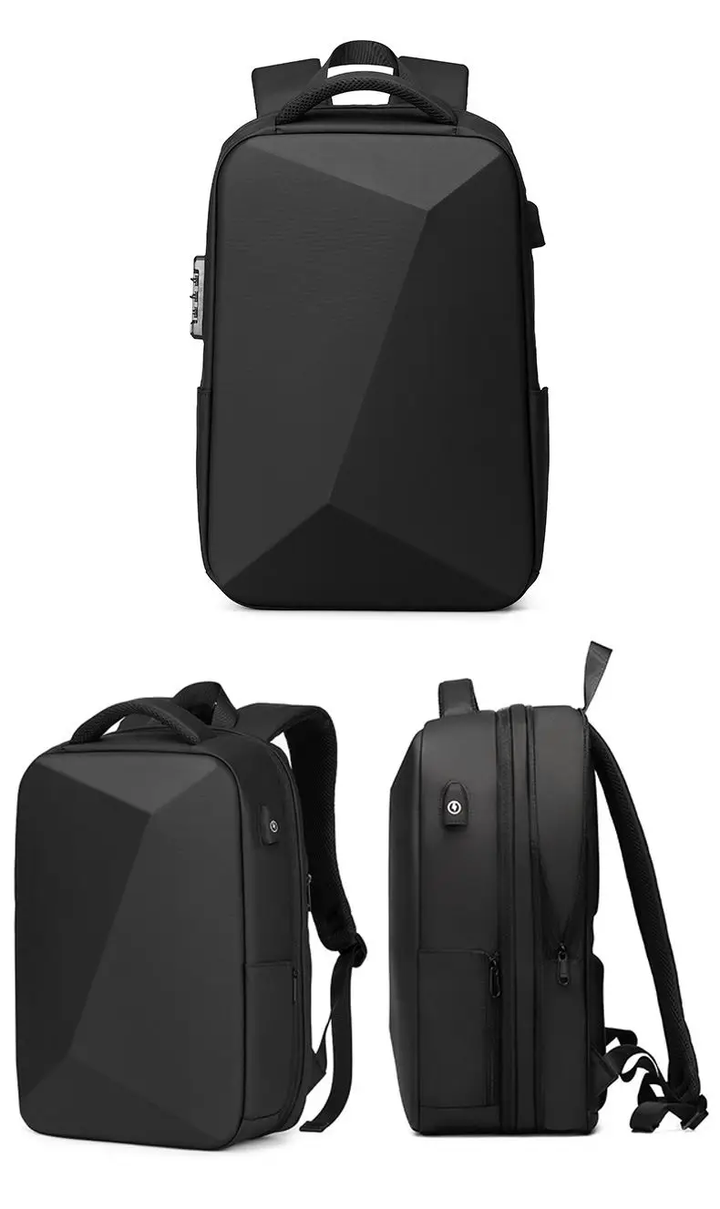ABS EVA Hard Shell Fashion Multifunction Series Backpack Men Anti Theft Waterproof Laptop Backpack Business Travel Backpack Hot