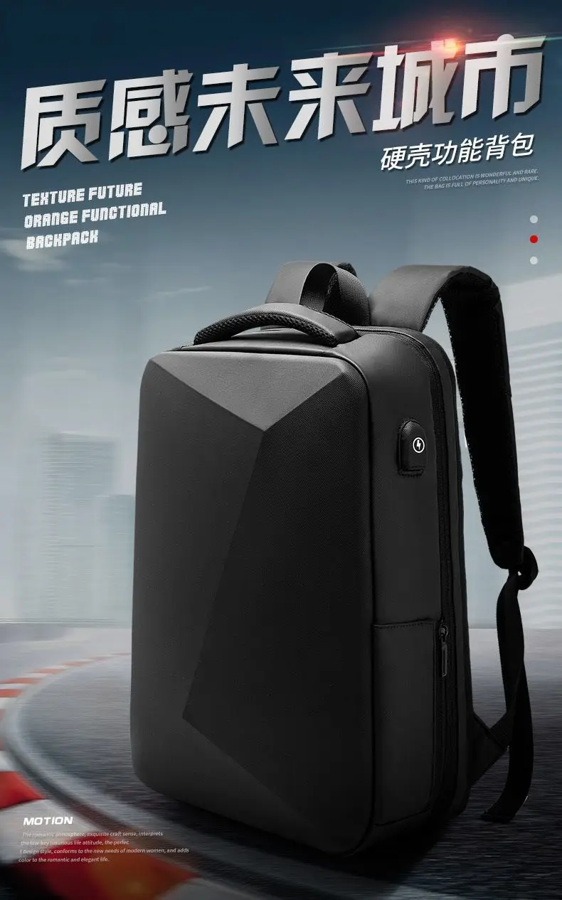 ABS EVA Hard Shell Fashion Multifunction Series Backpack Men Anti Theft Waterproof Laptop Backpack Business Travel Backpack Hot