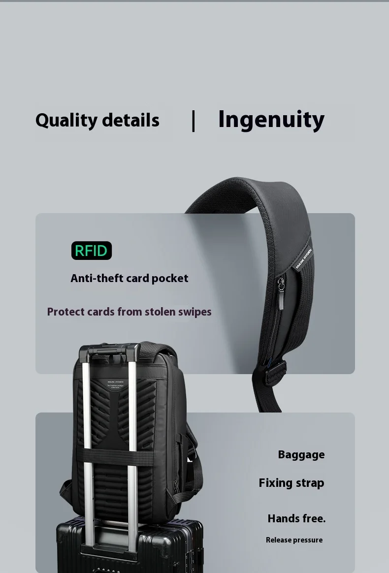 Mark Rydon Laptop Backpacks Multifunctional with WaterProof Big Capacity Daily Work Business Backpack Back Pack