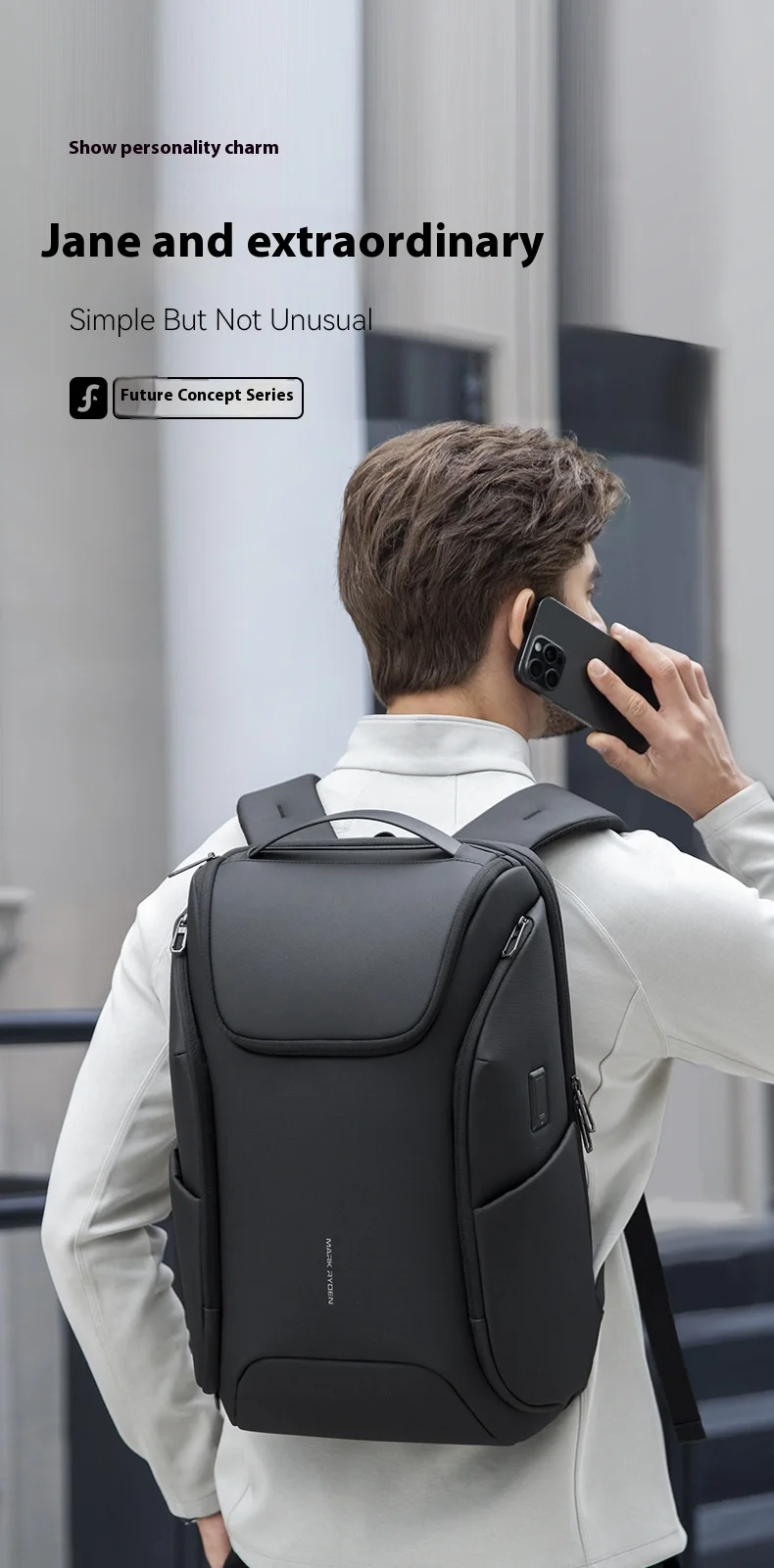 Mark Rydon Laptop Backpacks Multifunctional with WaterProof Big Capacity Daily Work Business Backpack Back Pack