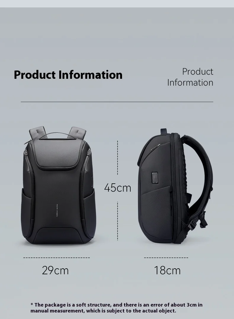 Mark Rydon Laptop Backpacks Multifunctional with WaterProof Big Capacity Daily Work Business Backpack Back Pack