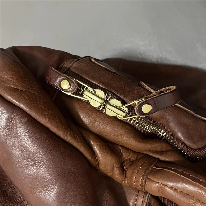 Vintage Luxury Genuine Leather Large Capacity Men's Backpacks Outdoor Daily Travel Handmade Soft Real Cowhide Laptop Schoolbags