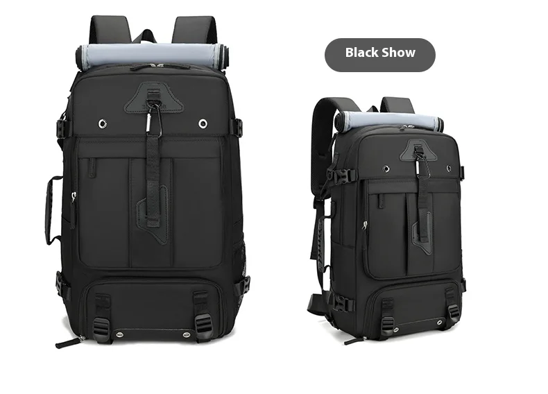 Cross Border Backpack for Men with a High-End Feel, Large Capacity Crossbody Backpack, Portable Travel Bag, Outdoor Hiking Backp