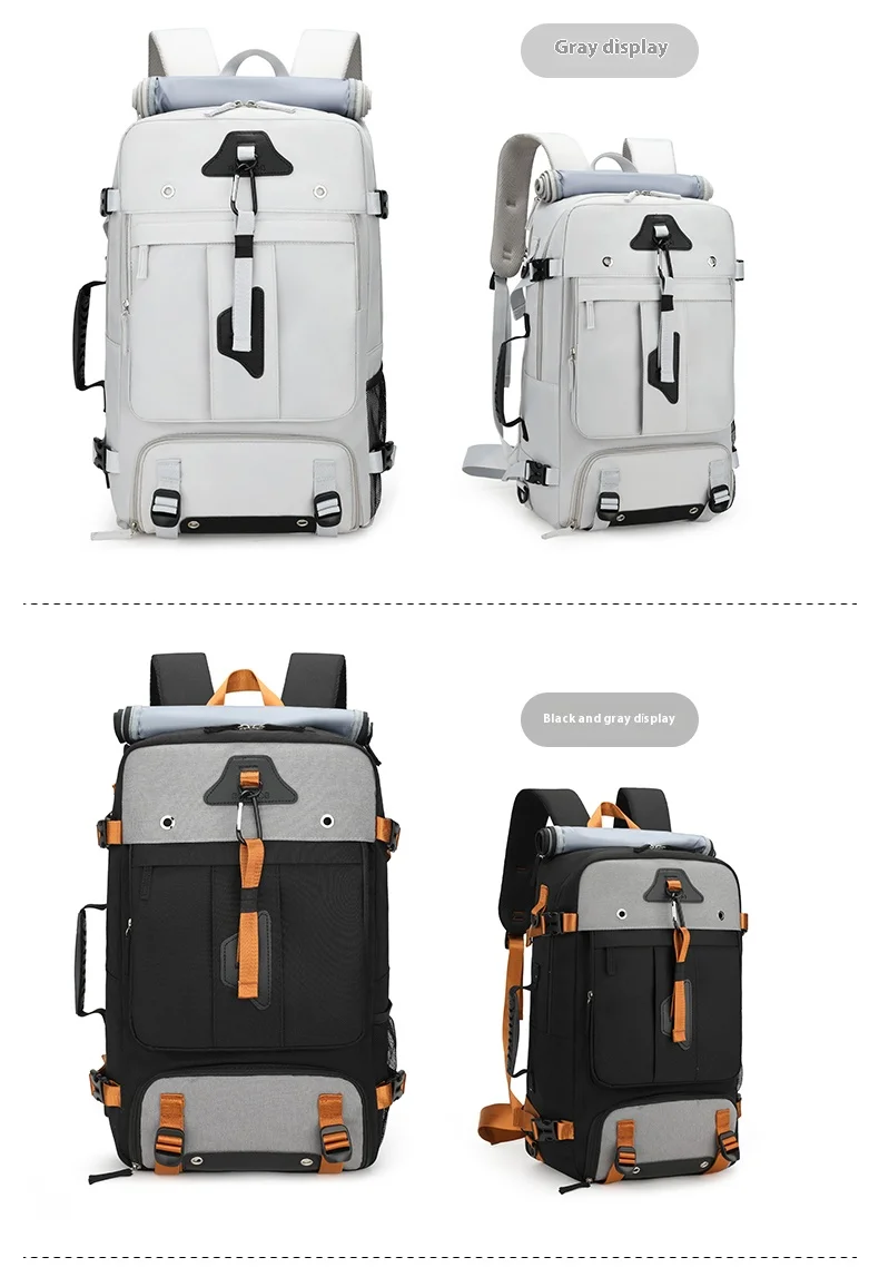Cross Border Backpack for Men with a High-End Feel, Large Capacity Crossbody Backpack, Portable Travel Bag, Outdoor Hiking Backp