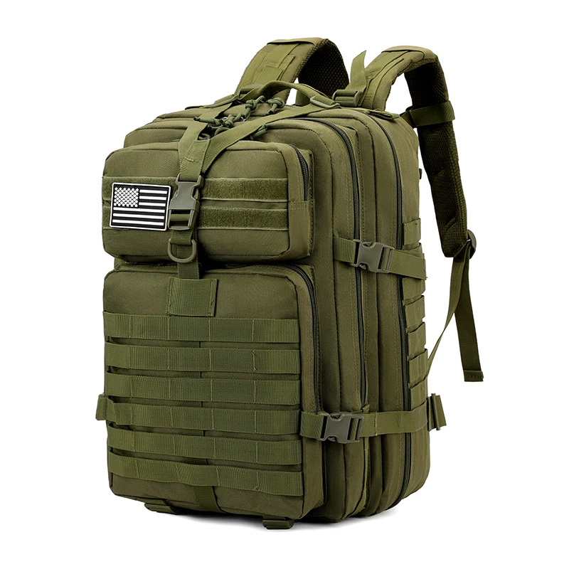 Spain Warehouse 3-Day Assault Pack 50L Tactical Backpack Molle System Camouflage Waterproof Large Capacity Outdoor Camping Bag