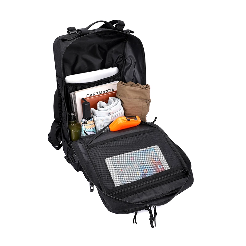 Spain Warehouse 3-Day Assault Pack 50L Tactical Backpack Molle System Camouflage Waterproof Large Capacity Outdoor Camping Bag