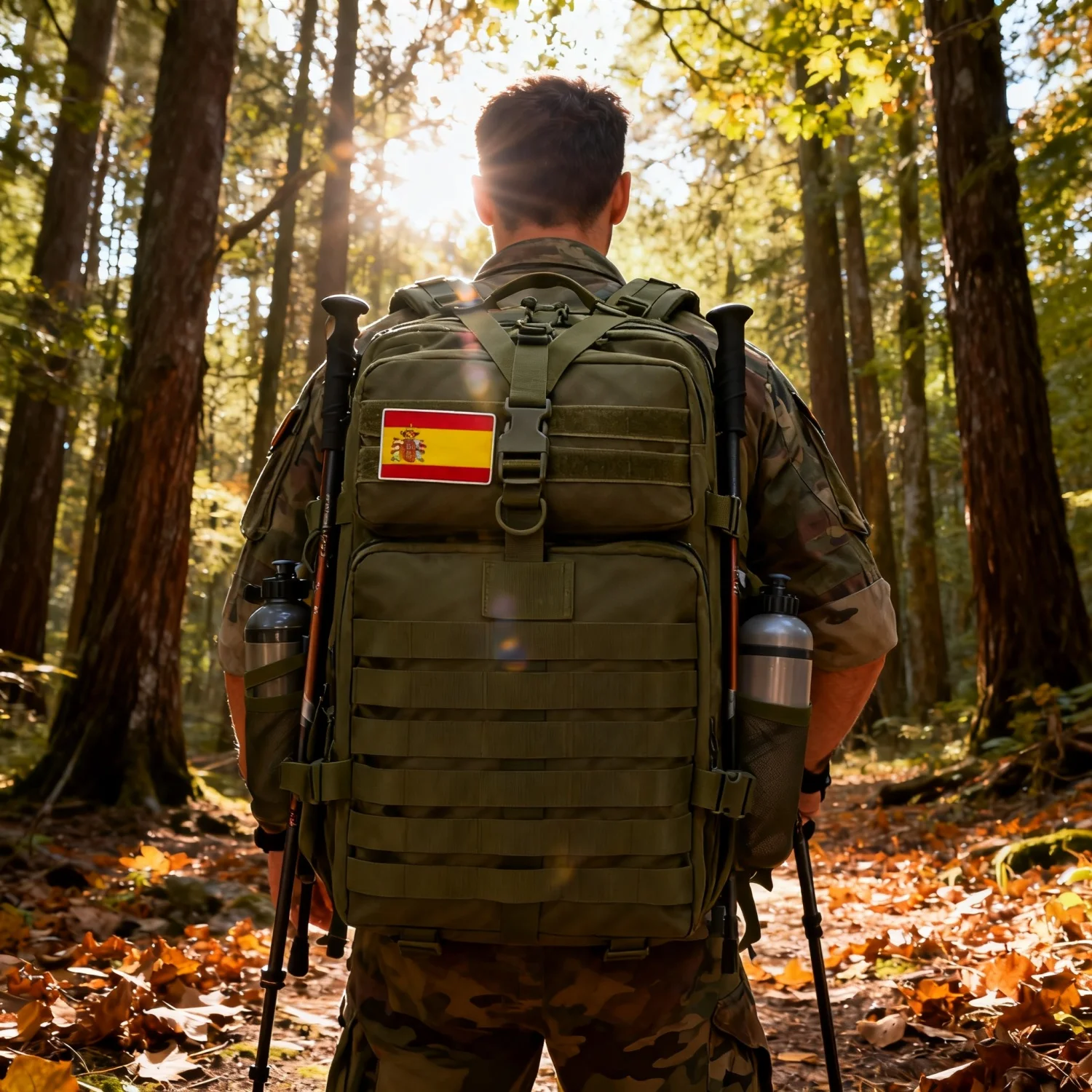 Spain Warehouse 3-Day Assault Pack 50L Tactical Backpack Molle System Camouflage Waterproof Large Capacity Outdoor Camping Bag