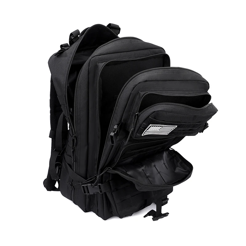 Spain Warehouse 3-Day Assault Pack 50L Tactical Backpack Molle System Camouflage Waterproof Large Capacity Outdoor Camping Bag