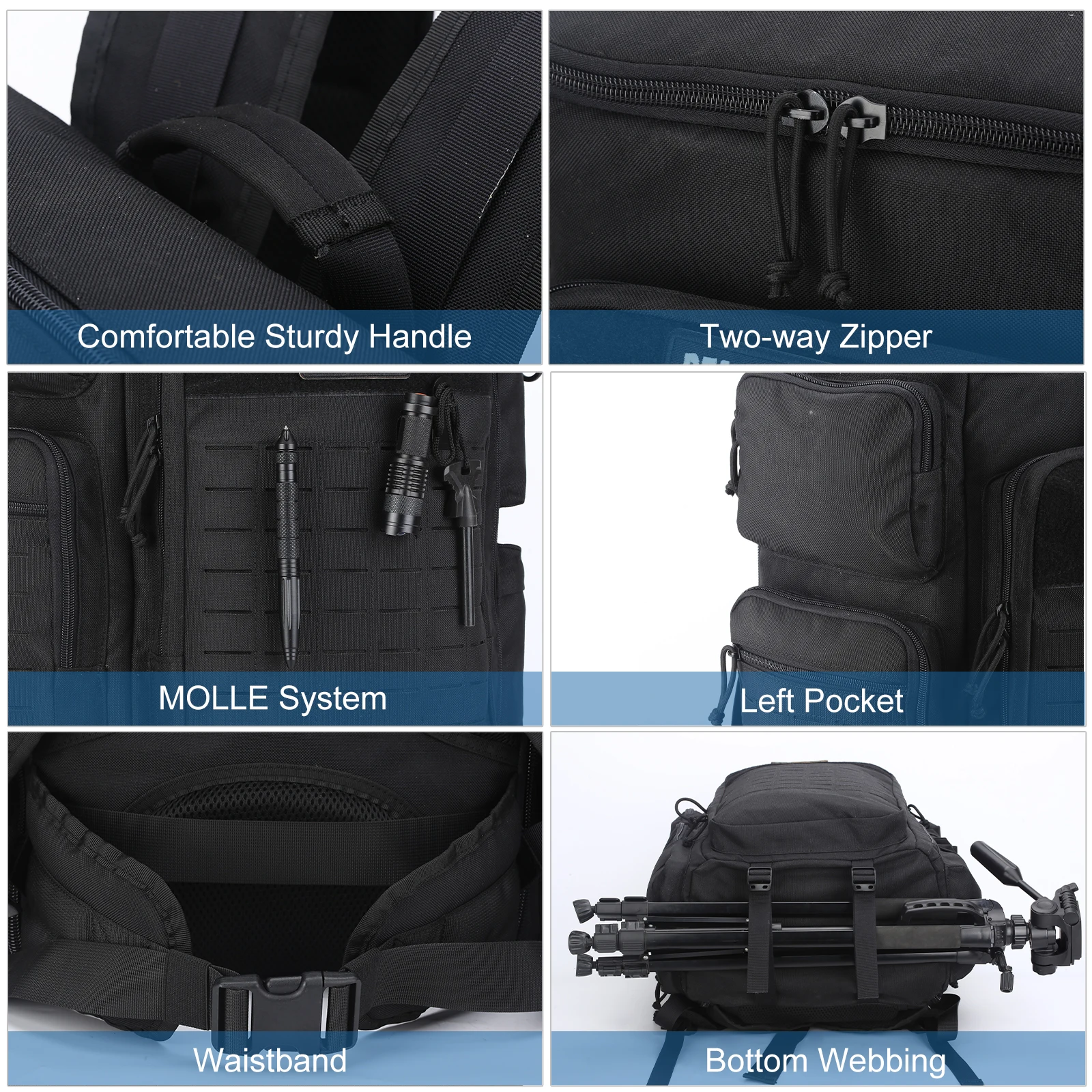 Men's Duffel Bag with Large Capacity Modular System, Multi-Compartment Design with Shoe Storage Space