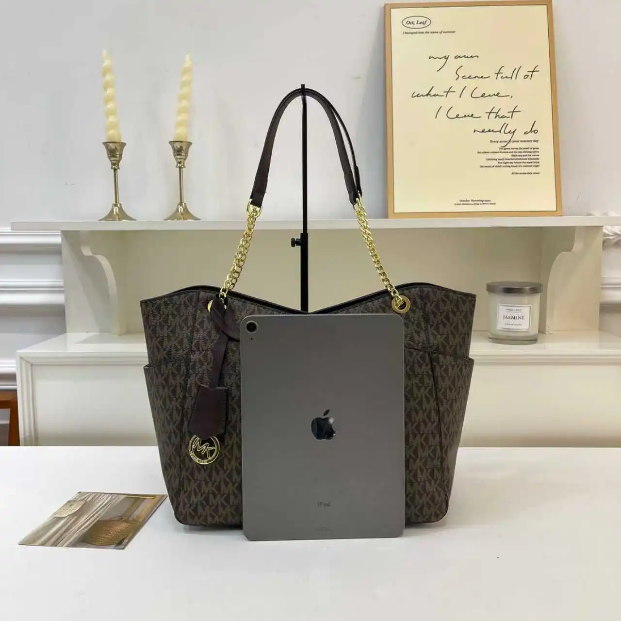 Michael Kors 2026 new fashion high-end versatile high-quality women's medium tote and crossbody bag