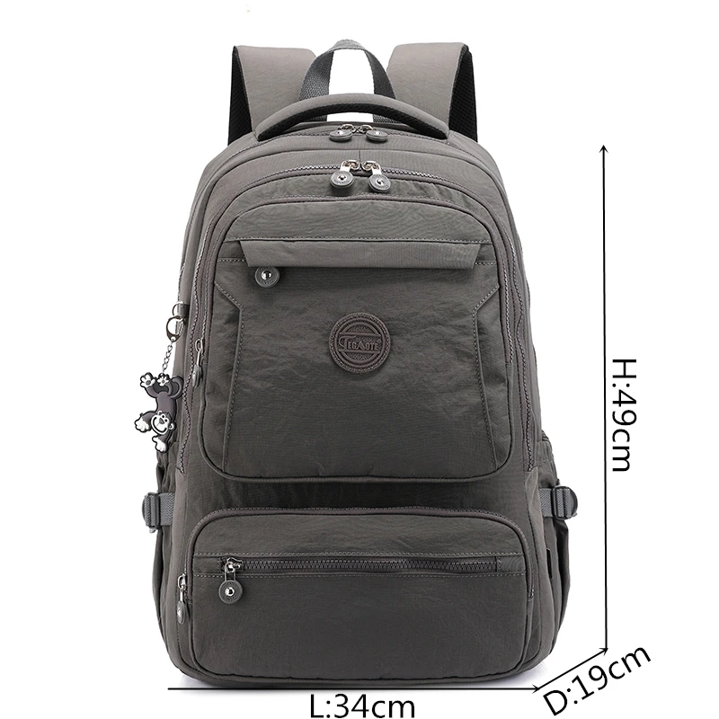 TEGAOTE Lightweight Big Large Capacity A4 14 15.6 16'' Laptop Men Women Backpack School Travel Bag Blue Grey Green Black M2306