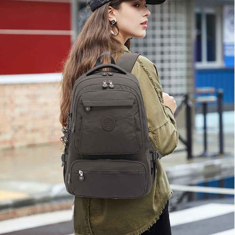 TEGAOTE Lightweight Big Large Capacity A4 14 15.6 16'' Laptop Men Women Backpack School Travel Bag Blue Grey Green Black M2306