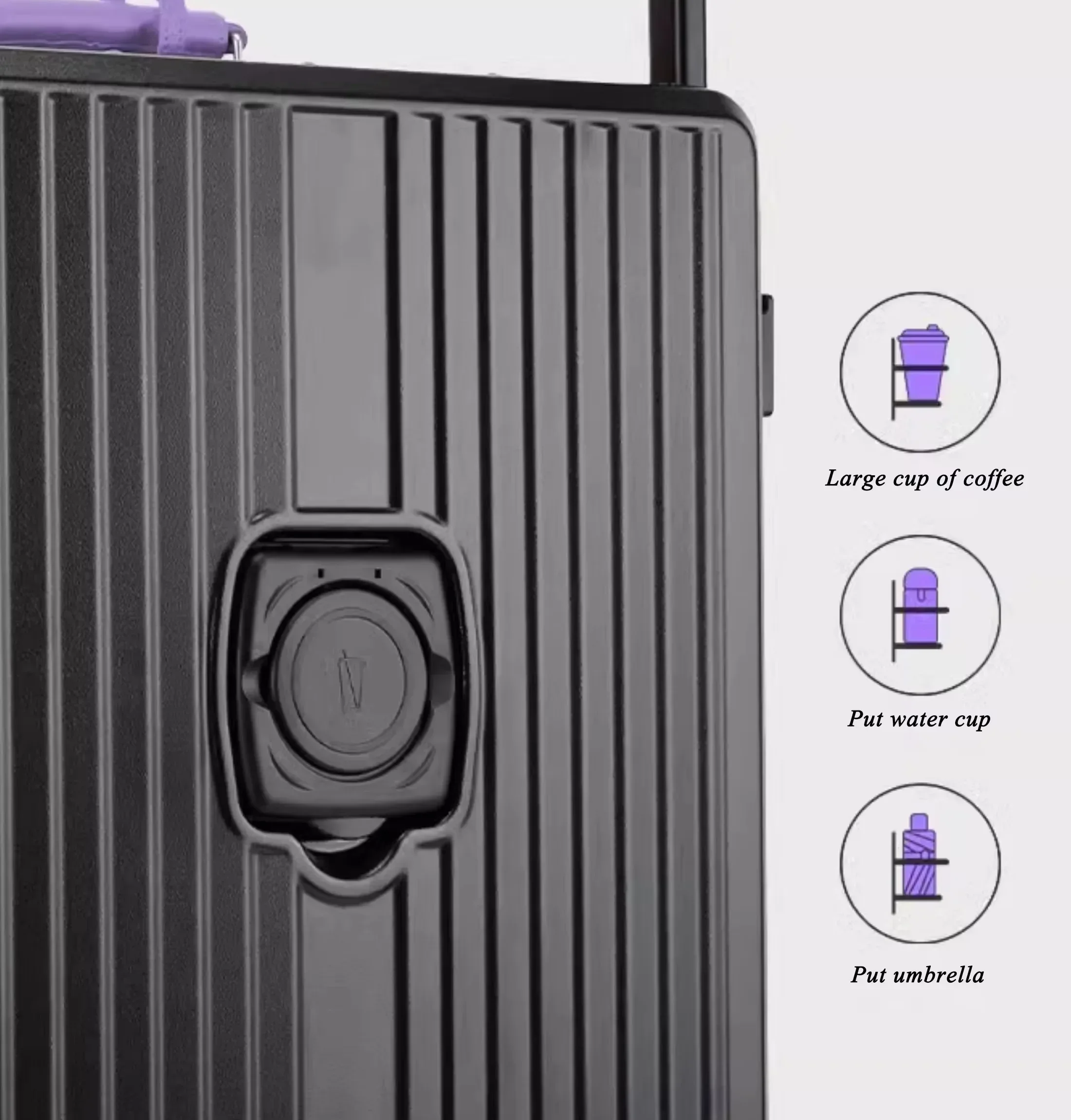 Aluminum Frame Wide Handlebar Rolling Luggage with Colorful Silent Spinner Wheels and TSA Lock Large Capacity Trolley Suitcase